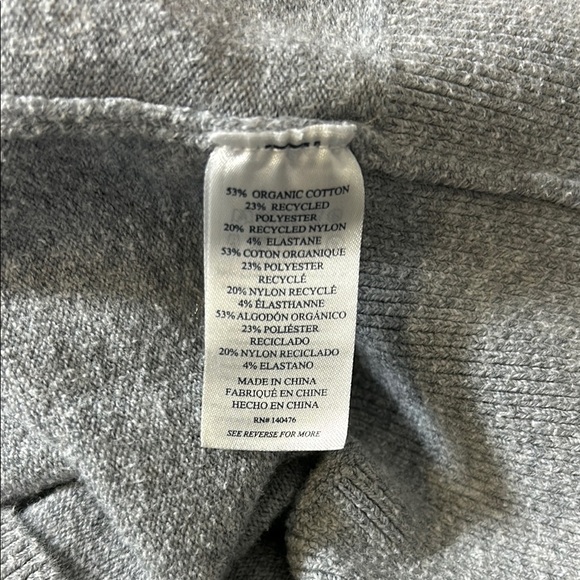 Faherty Jackson Sweater Hoodie Mens Grey Cliff Heather Sporty Relaxed Fit Sz M - Picture 7 of 9